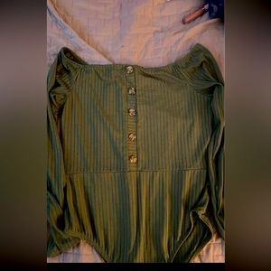 Off the Shoulder Knitted bodysuit